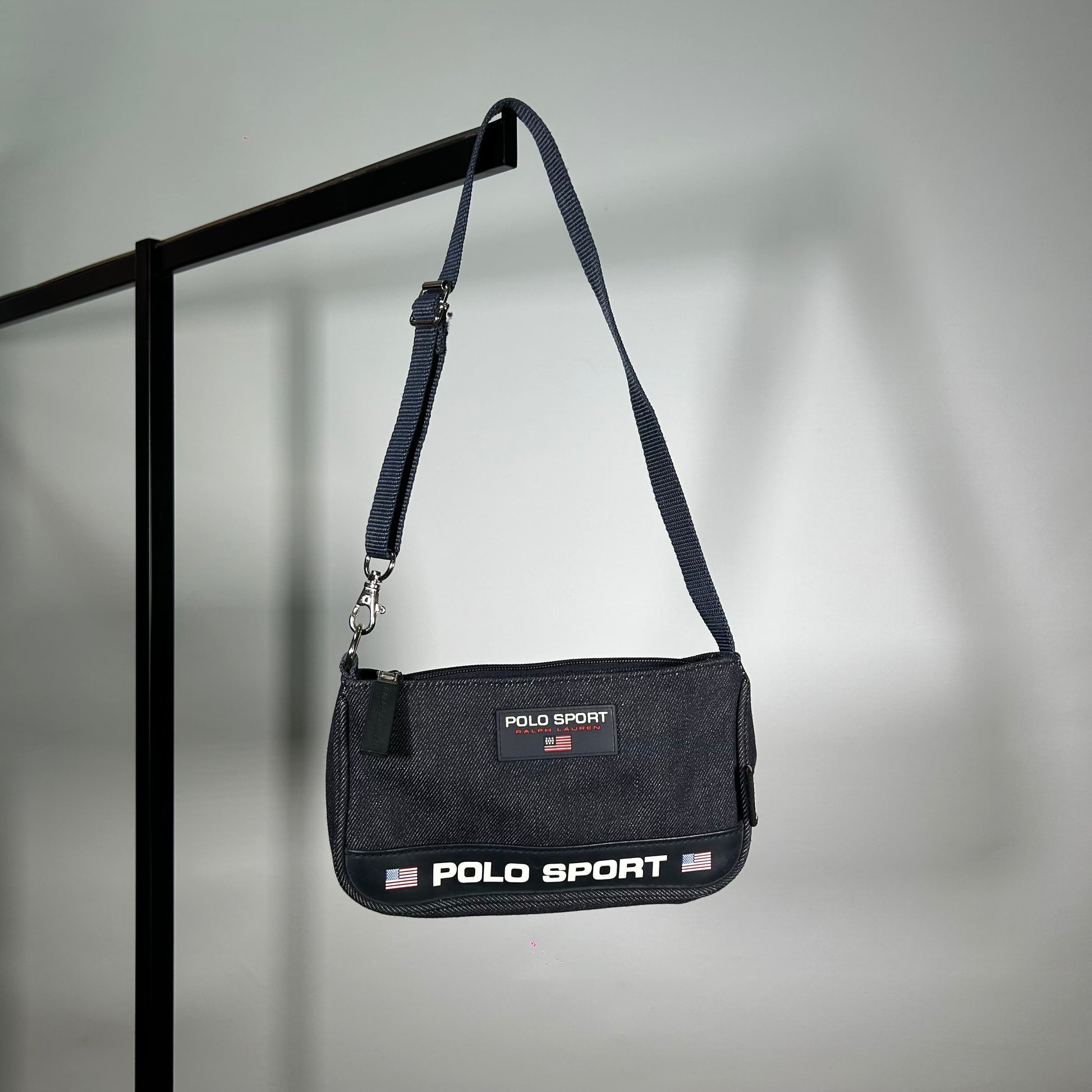 Bolso de mano vaquero Polo Sport Ralph Lauren 90's - Palancia Retro