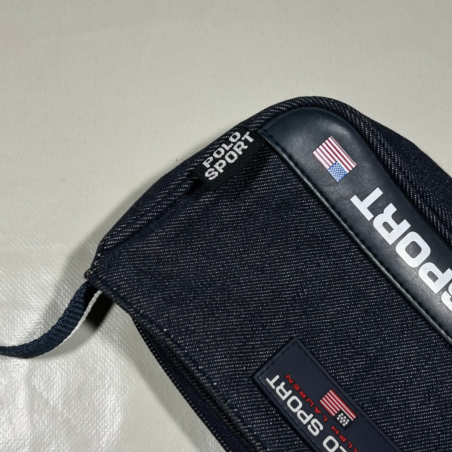Bolso de mano vaquero Polo Sport Ralph Lauren 90's - Palancia Retro