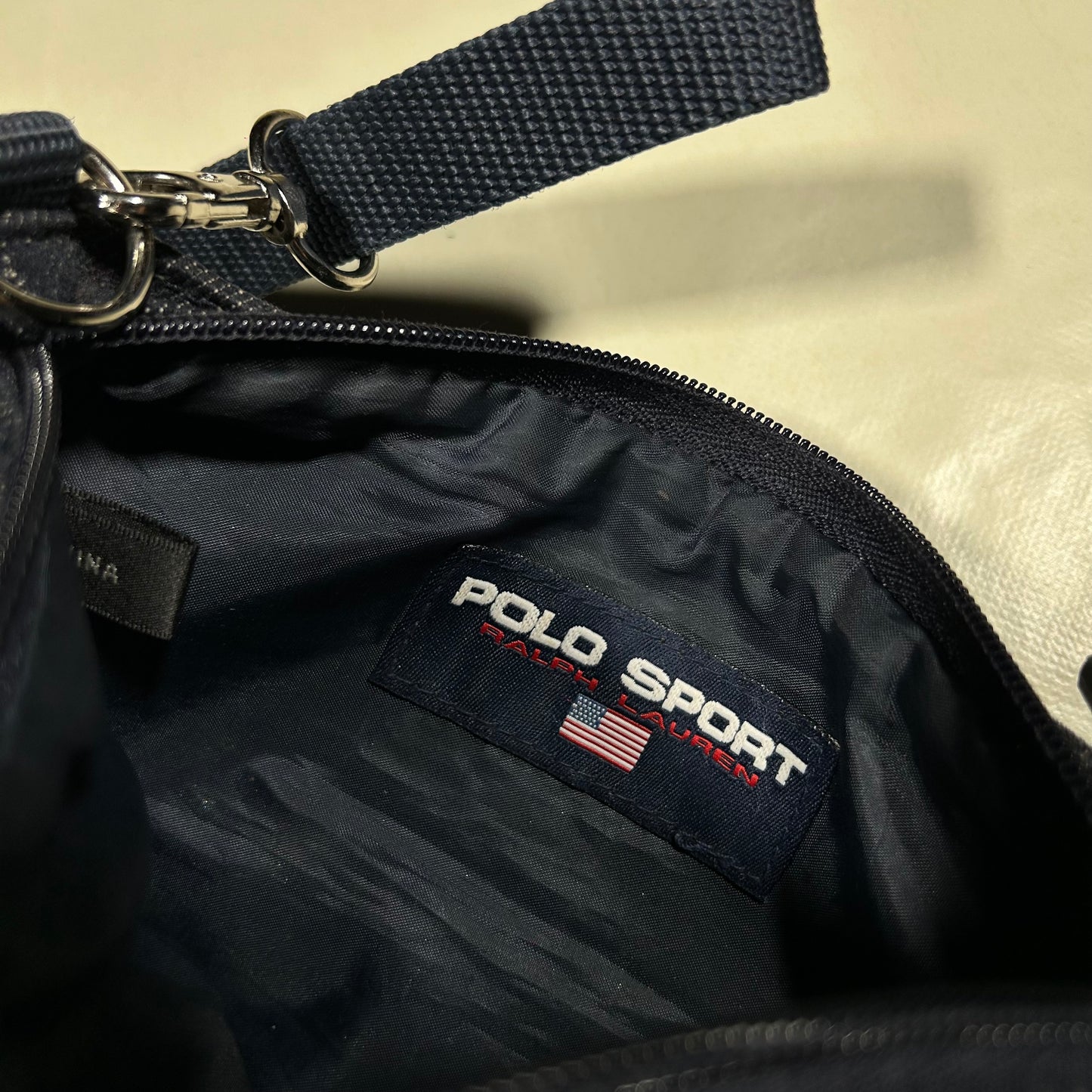 Bolso de mano vaquero Polo Sport Ralph Lauren 90's - Palancia Retro