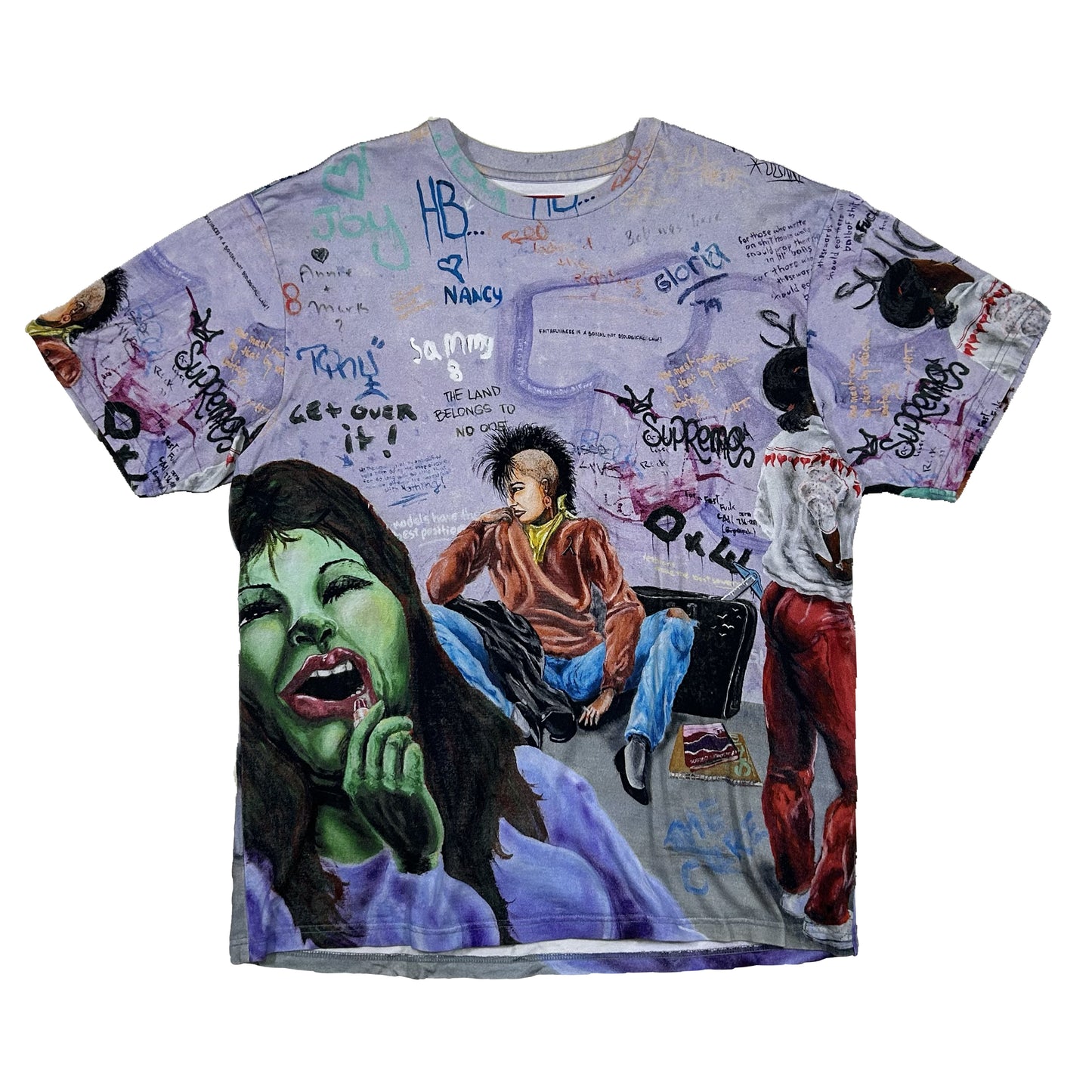 Camiseta Supreme Lady Pink full print FW17 - L - Palancia Retro