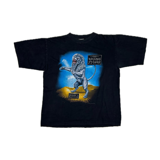 Camiseta Blue Thunder Rolling Stones Bridges To Babylon Tour 1997 - L - Palancia Retro