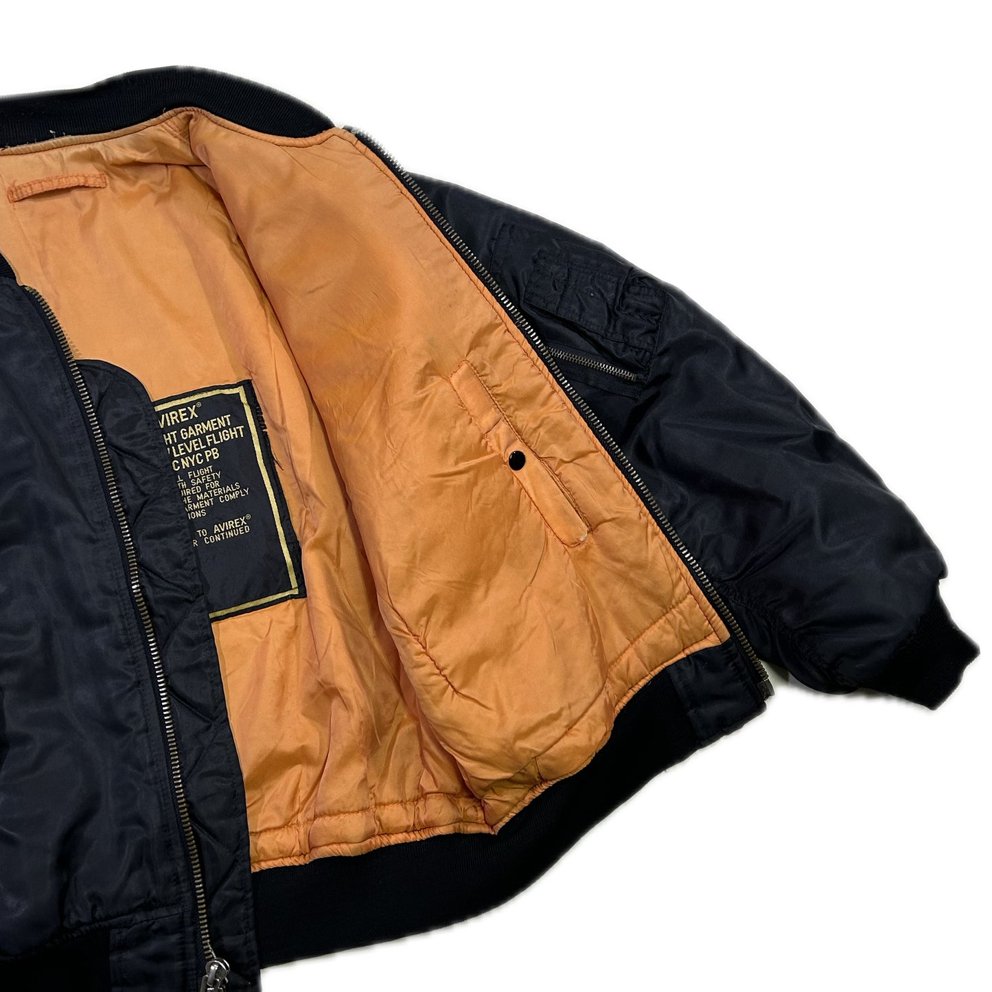 Chaqueta Bomber Avirex 90'S - L - Palancia Retro
