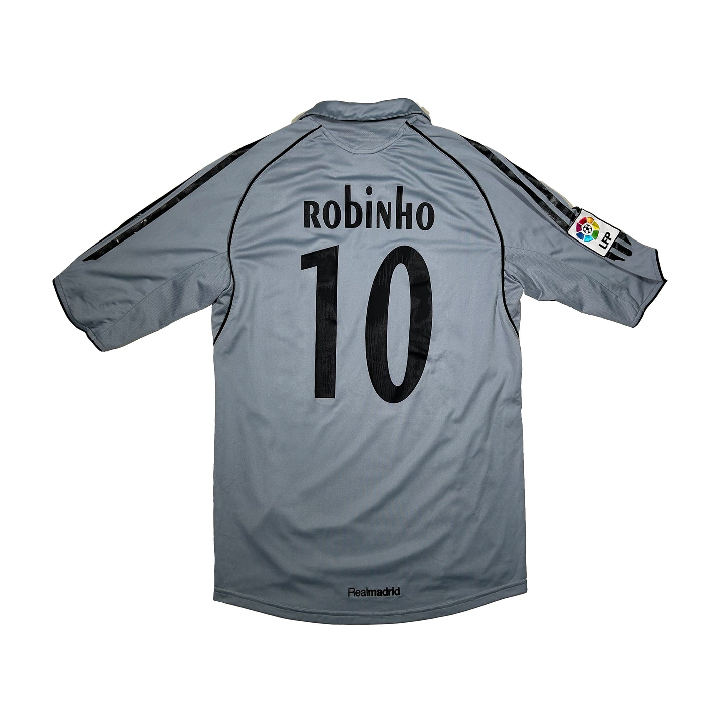 Camiseta de fútbol Adidas Real Madrid CF 3ª equipación temporada 2005-2006 dorsal 10 Robinho - S - Palancia Retro
