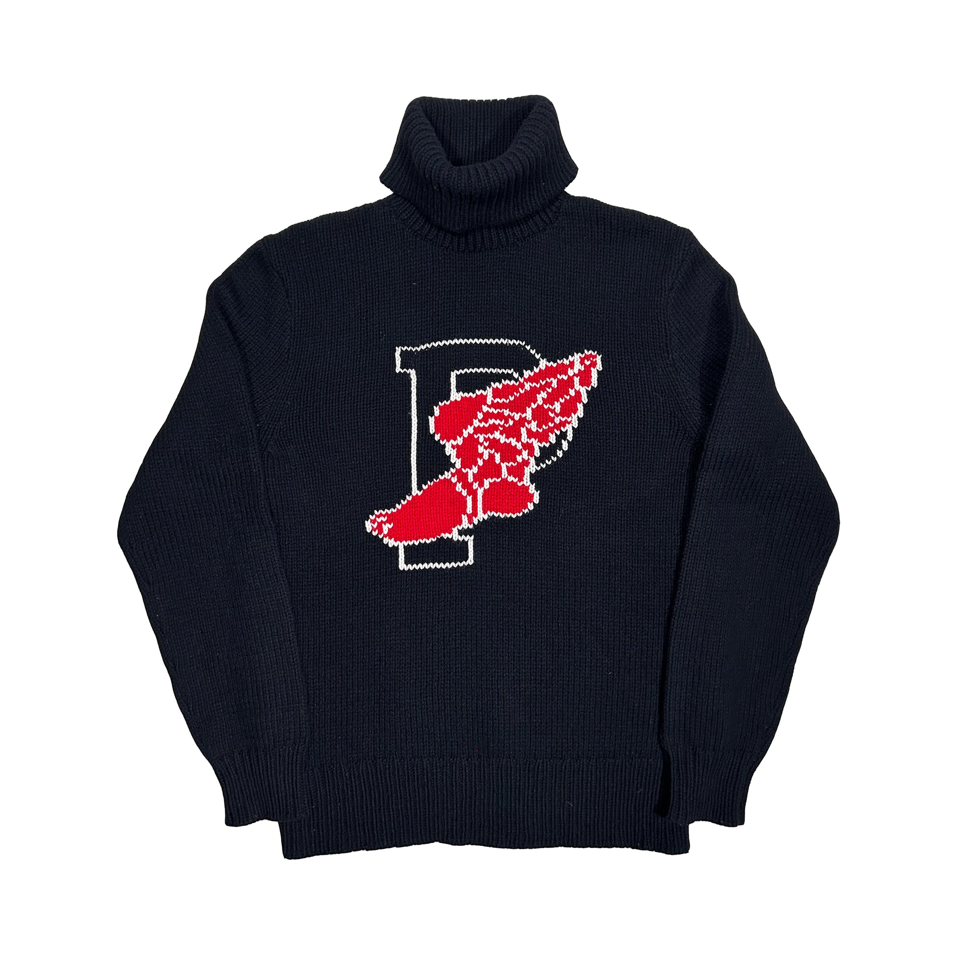 Jersey de cuello alto Polo Ralph Lauren Winter Stadium P-wing - M - Palancia Retro