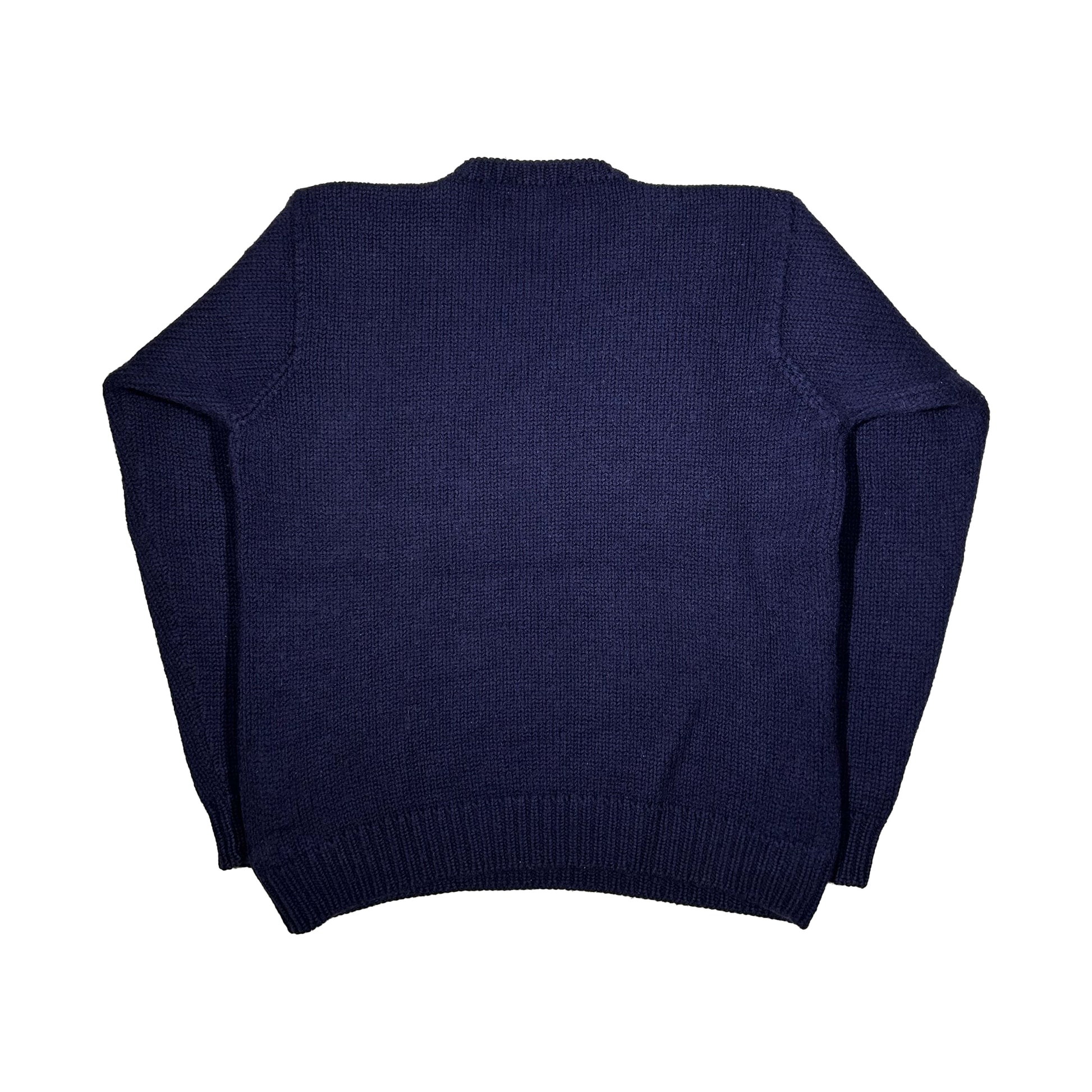 Jersey de lana Polo Ralph Lauren POLO university spellout 90's - M - Palancia Retro