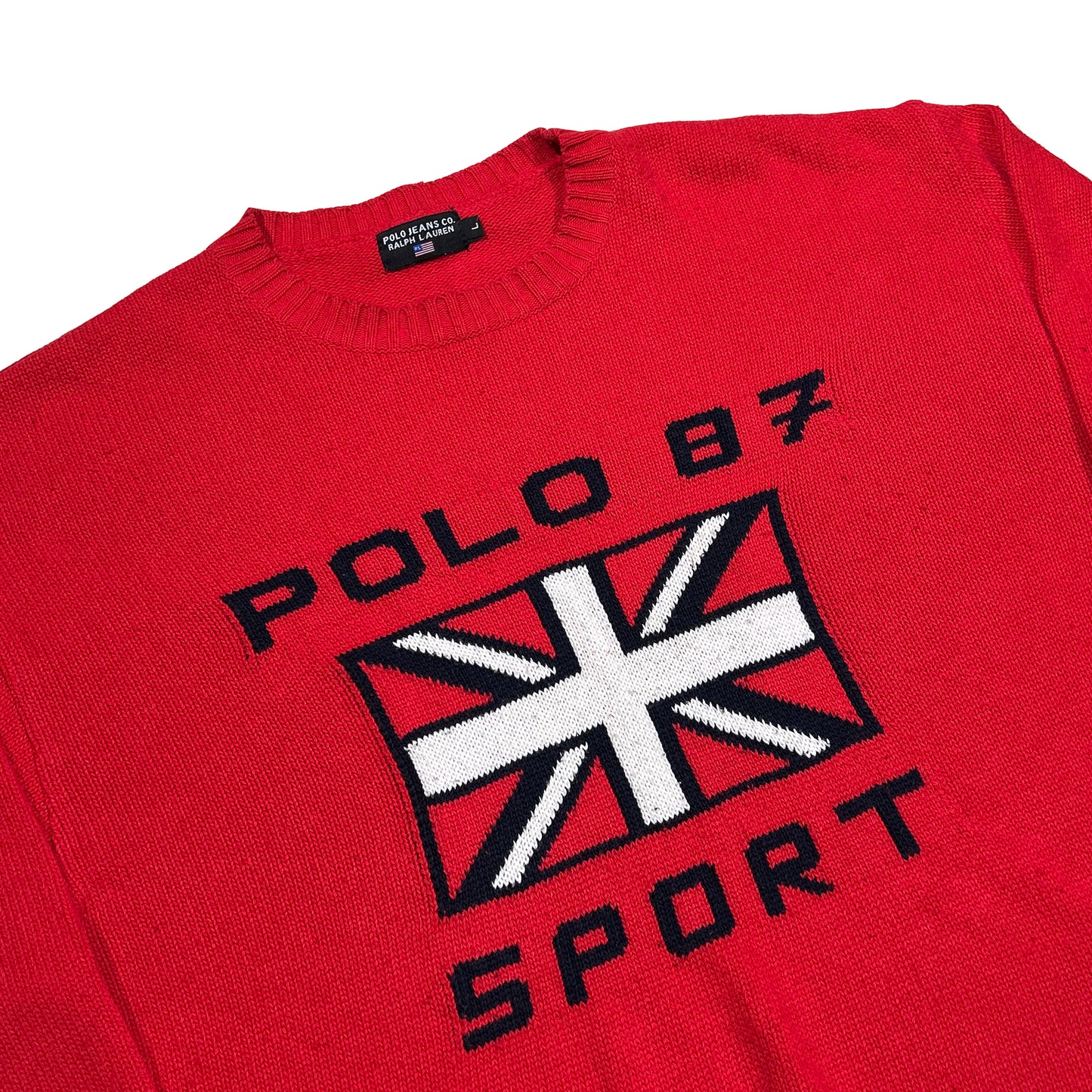 Jersey de punto Polo Jeans CO Polo 87 Sport vintage - L - Palancia Retro