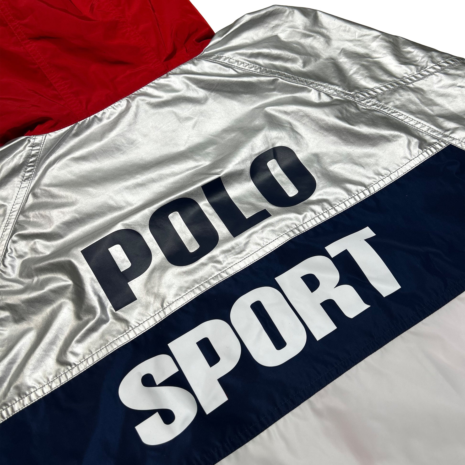 Cortavientos Ralph Lauren Polo Sport USA Silver Olympic Limited Edition - S - Palancia Retro
