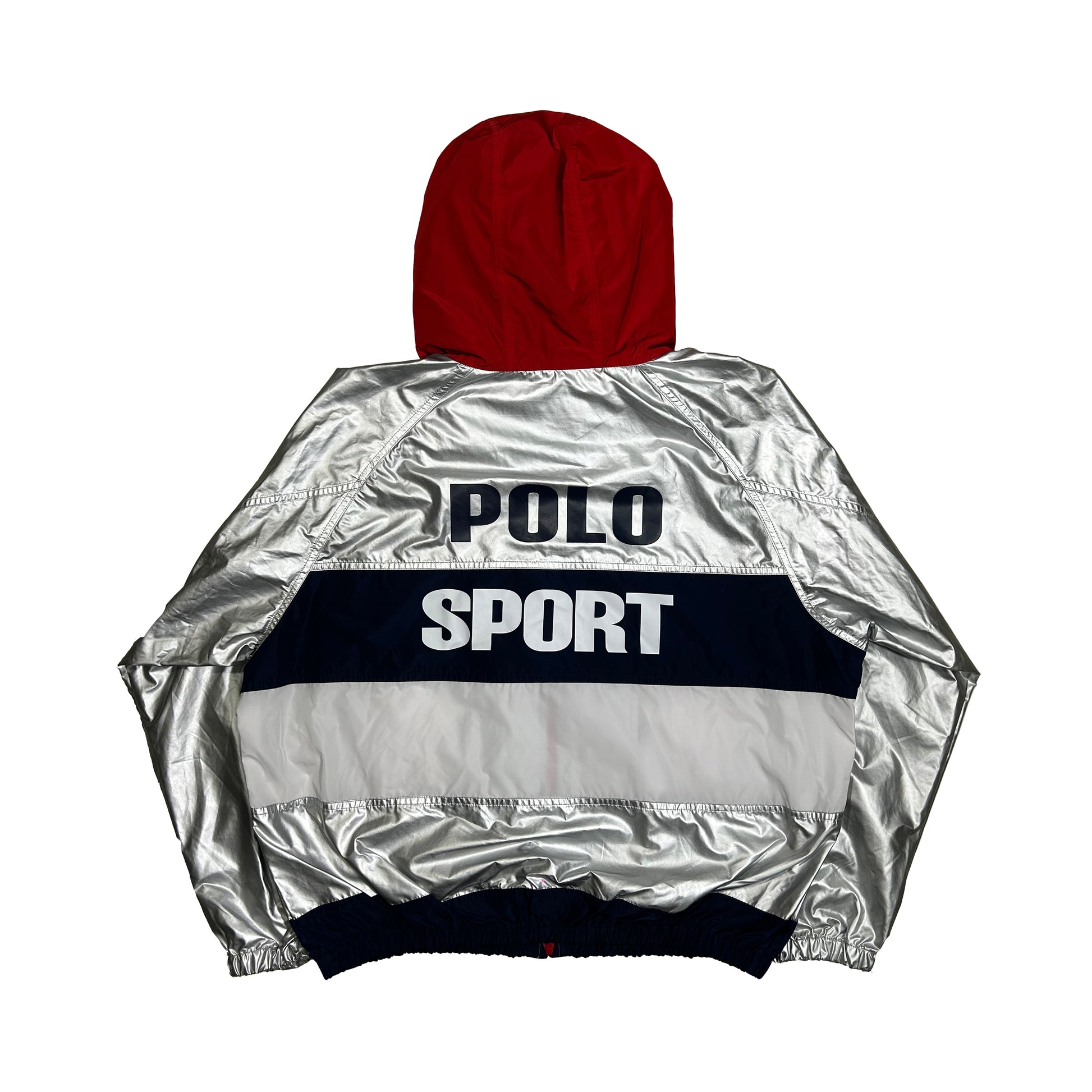 Cortavientos Ralph Lauren Polo Sport USA Silver Olympic Limited Edition - S - Palancia Retro