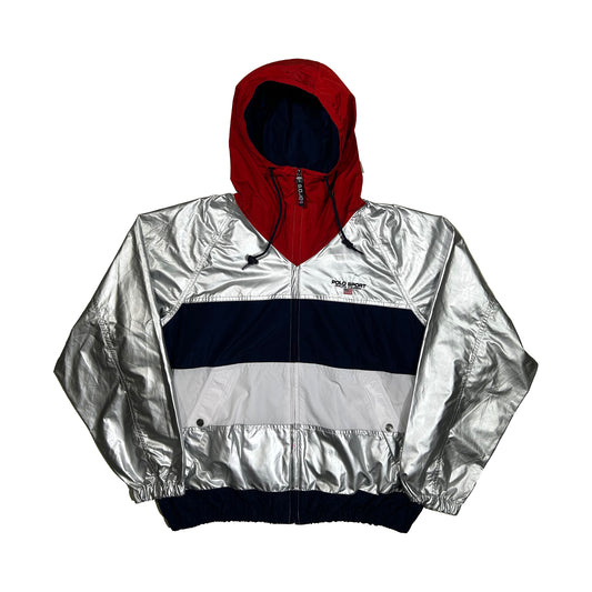 Cortavientos Ralph Lauren Polo Sport USA Silver Olympic Limited Edition - S - Palancia Retro