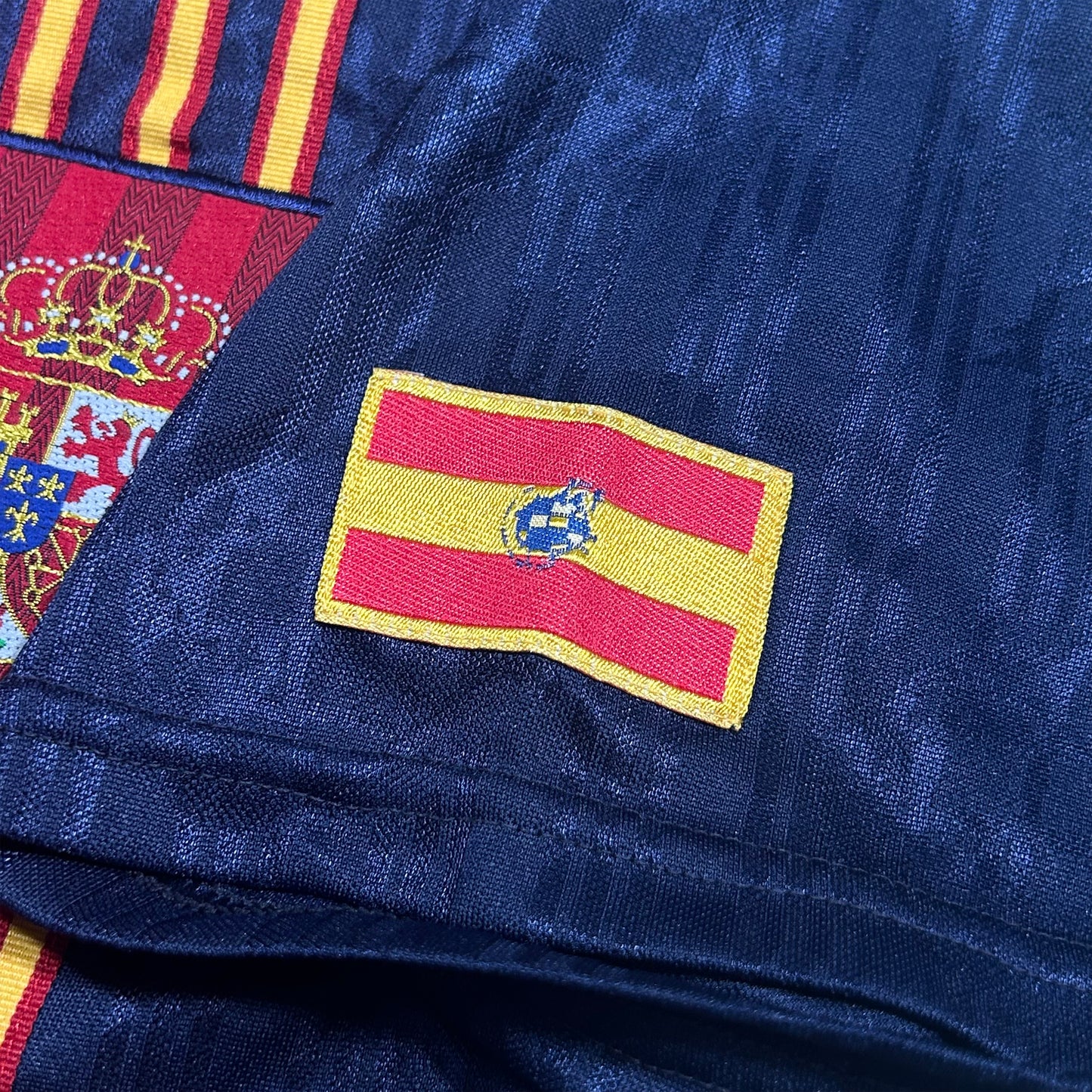 Camiseta de fútbol selección española eliminatorias 1996 home kit dorsal 7 Pep Guardiola match prepared - XL