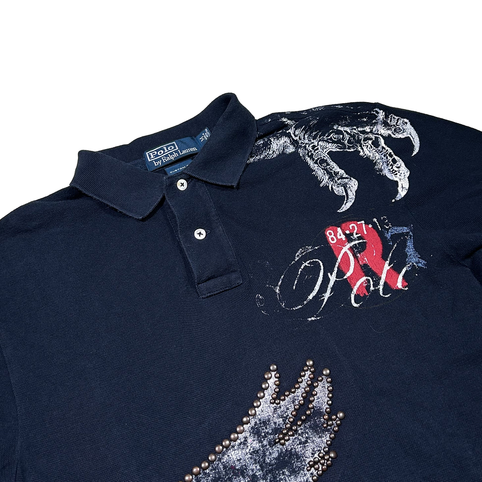 Polo Polo Ralph Lauren paintwork & tachuelas Custom Fit - M - Palancia Retro