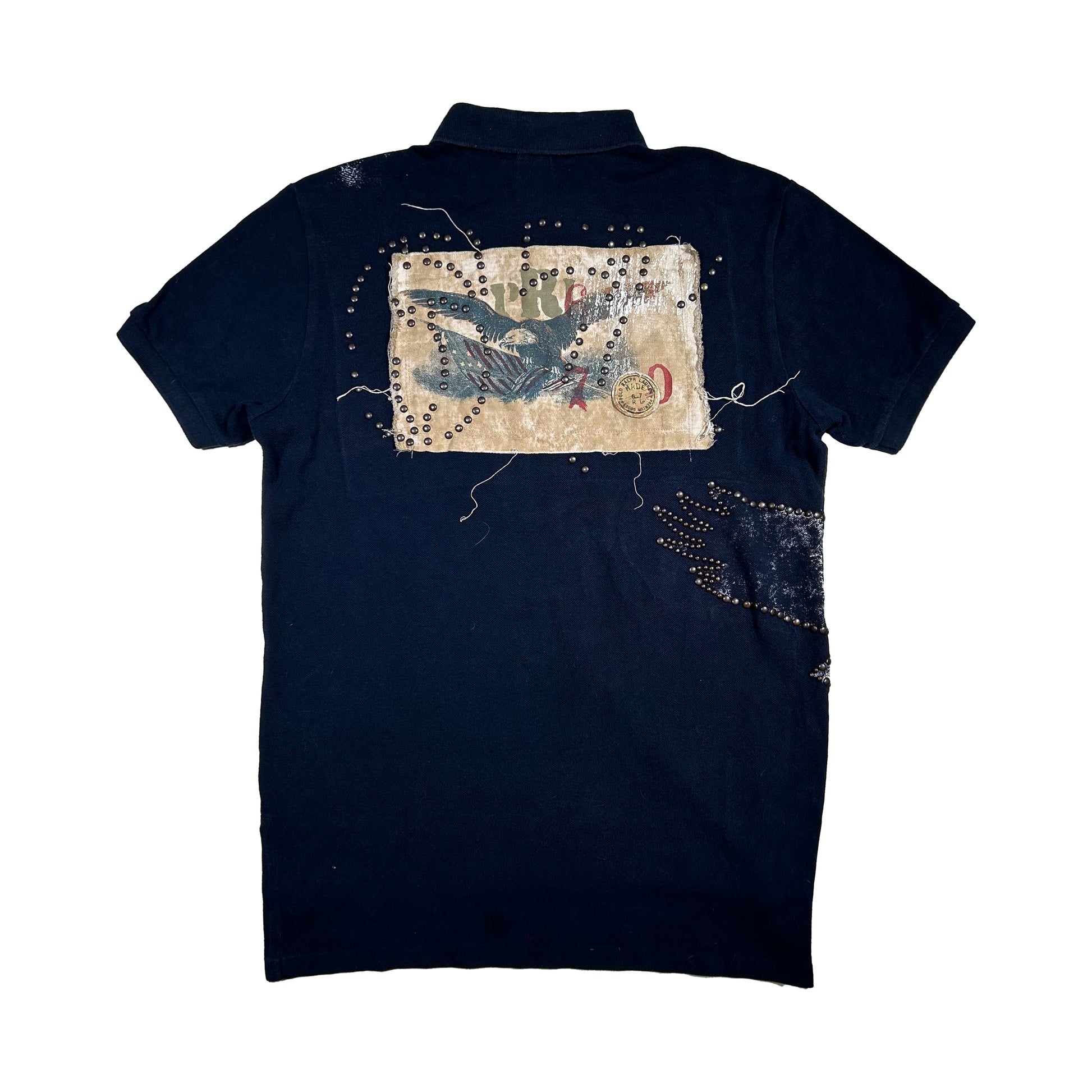 Polo Polo Ralph Lauren paintwork & tachuelas Custom Fit - M - Palancia Retro