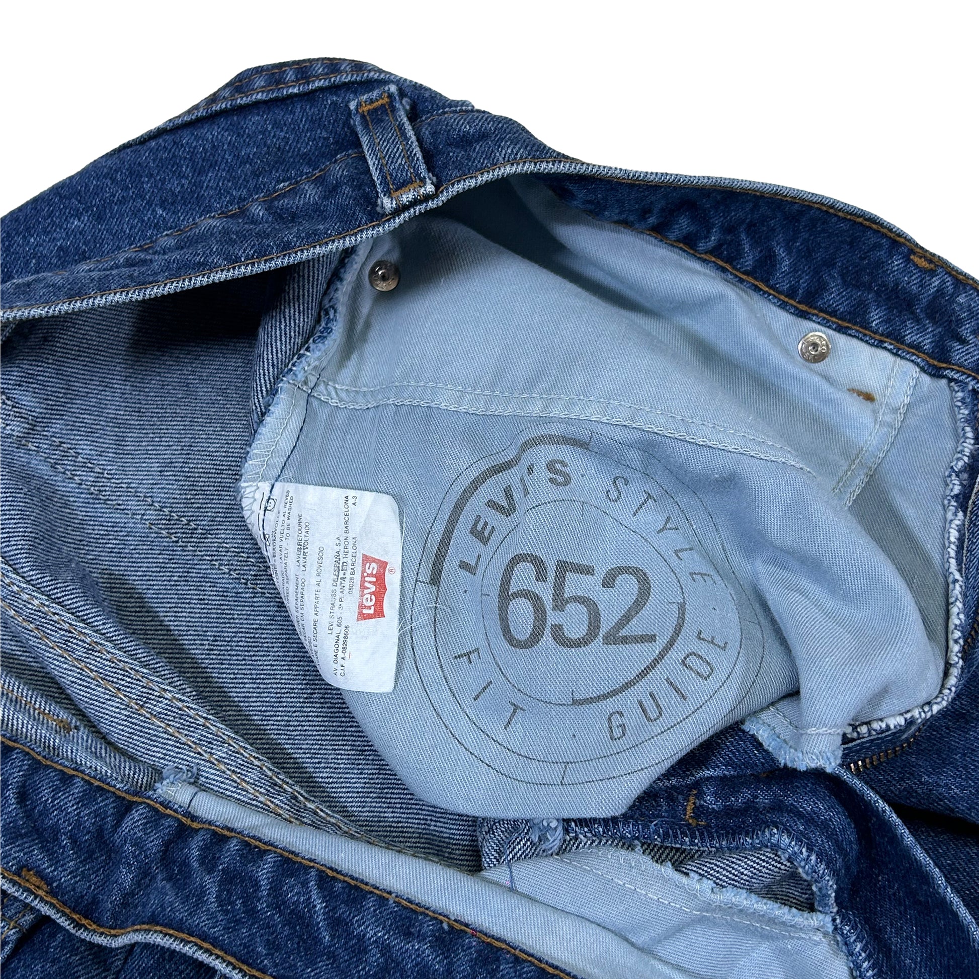 Pantalones vaqueros Levi's 652 etiqueta naranja - EU 46 - Palancia Retro