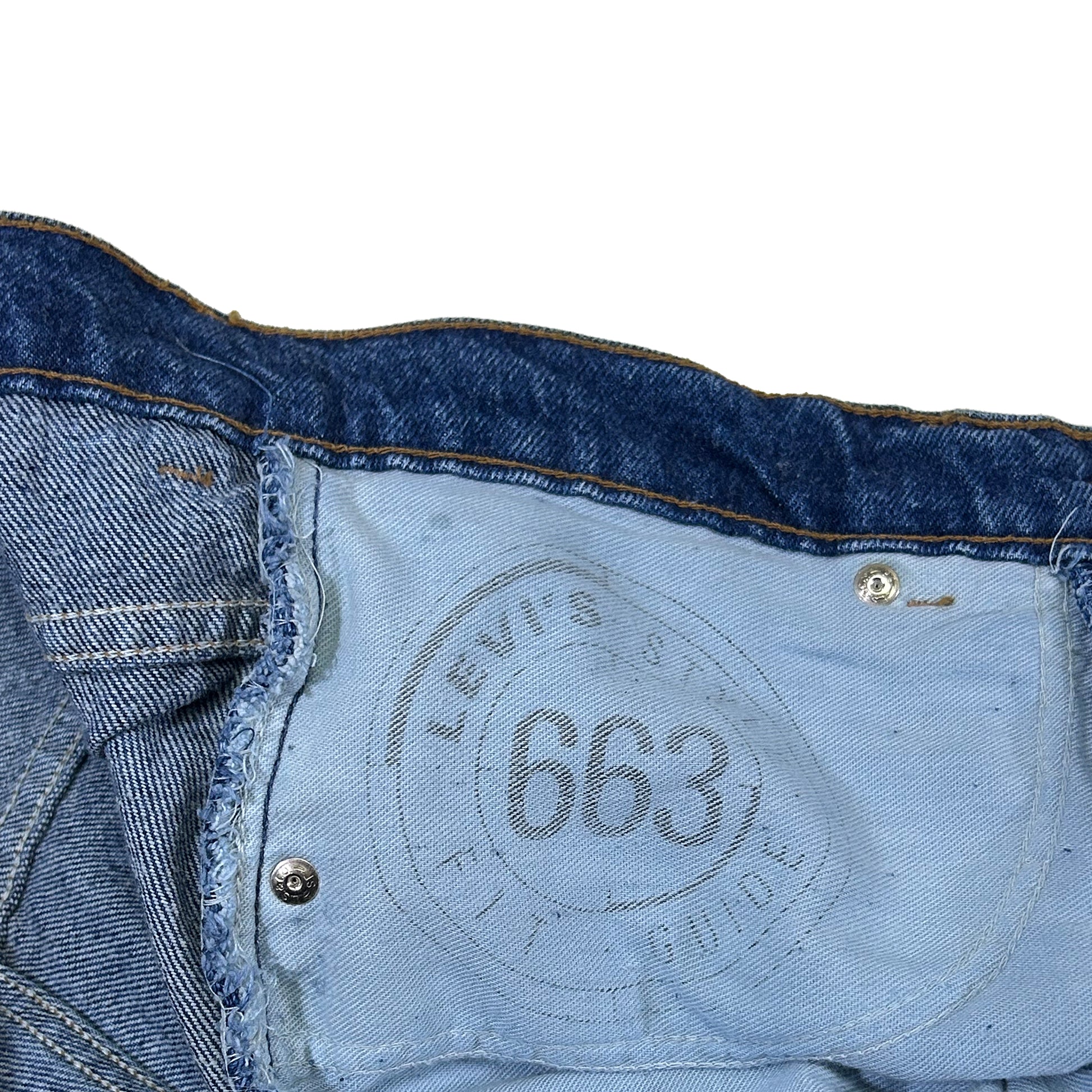 Pantalones vaqueros Levi's 663 etiqueta naranja - EU 45 - Palancia Retro