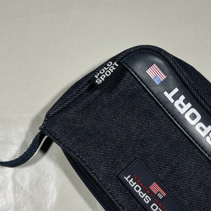 Bolso de mano vaquero Polo Sport Ralph Lauren 90's - Palancia Retro