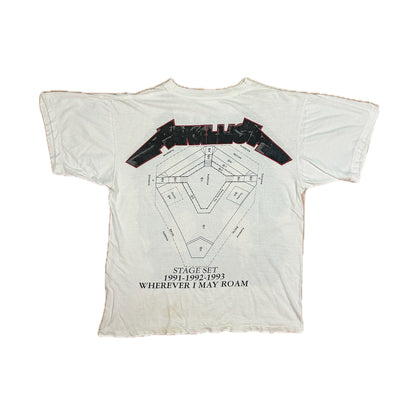 Camiseta Metallica Merch Original Euro Tour 1991 - M