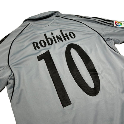 Camiseta de fútbol Adidas Real Madrid CF 3ª equipación temporada 2005-2006 dorsal 10 Robinho - S - Palancia Retro