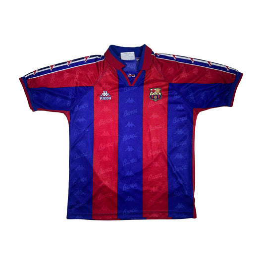 Camiseta de fútbol Kappa FC Barcelona temporada 1995-1997 home kit dorsal 4 Pep Guardiola - S - Palancia Retro