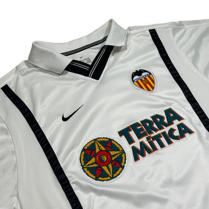 Camiseta de fútbol Nike Valencia CF 1ª equipación temporada 2000-2001 Terra Mítica - S - Palancia Retro