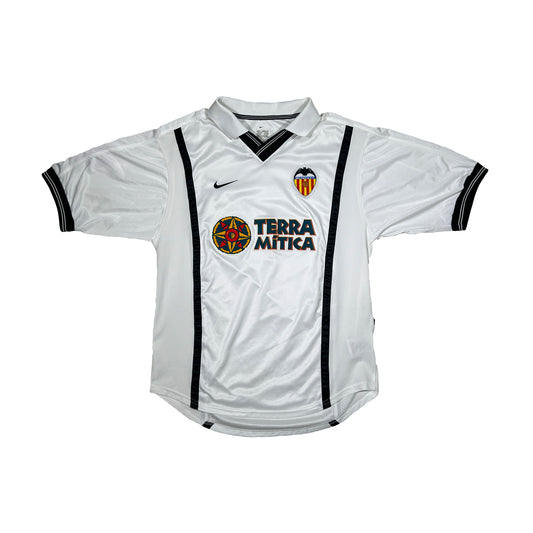 Camiseta de fútbol Nike Valencia CF 1ª equipación temporada 2000-2001 Terra Mítica - S - Palancia Retro