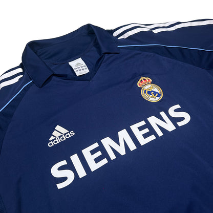 Camiseta de fútbol Adidas Real Madrid CF temporada 2005-2006 2ª equipación dorsal 5 Zidane - L - Palancia Retro