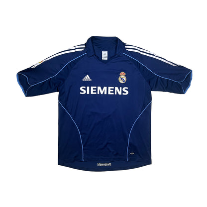 Camiseta de fútbol Adidas Real Madrid CF temporada 2005-2006 2ª equipación dorsal 5 Zidane - L - Palancia Retro