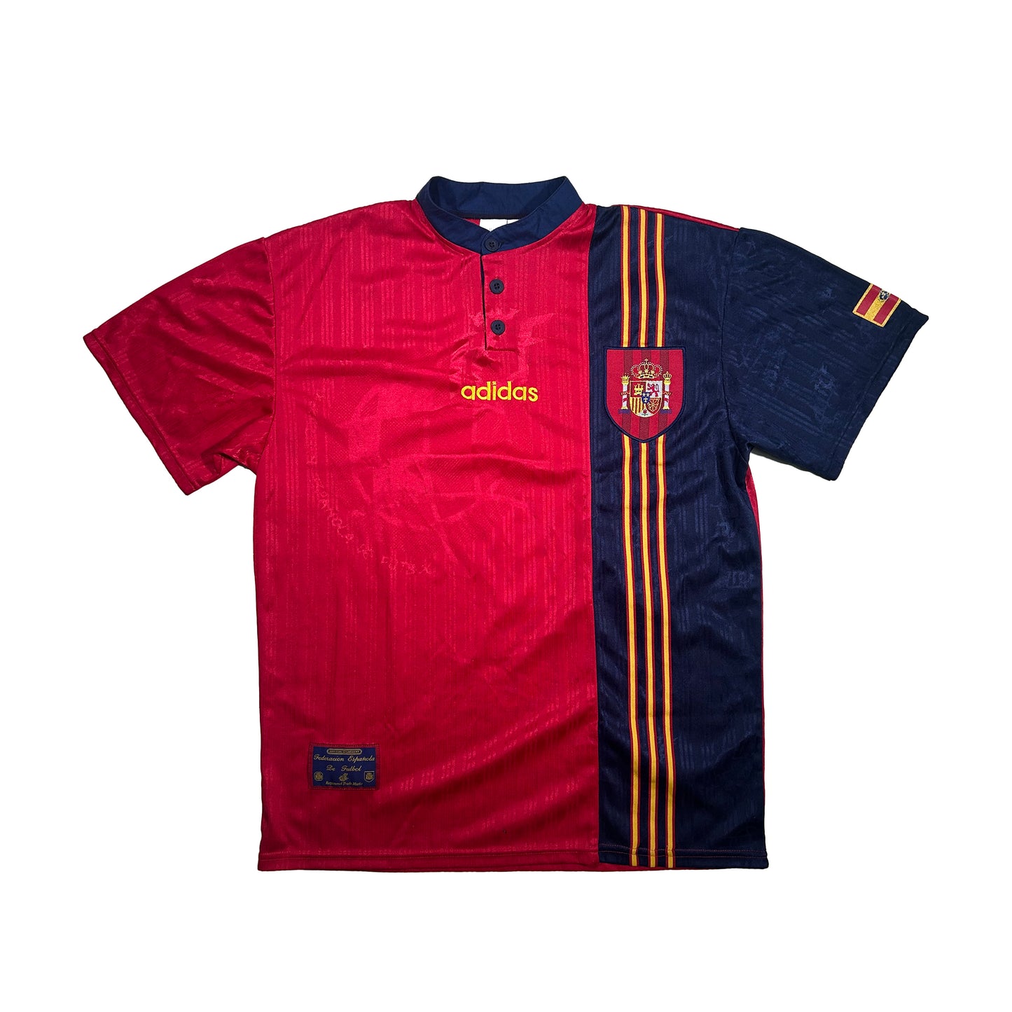 Camiseta de fútbol selección española eliminatorias 1996 home kit dorsal 7 Pep Guardiola match prepared - XL