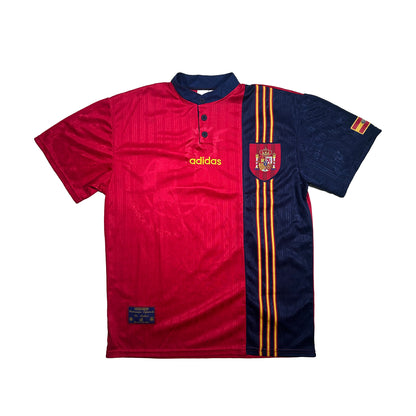 Camiseta de fútbol selección española eliminatorias 1996 home kit dorsal 7 Pep Guardiola match prepared - XL