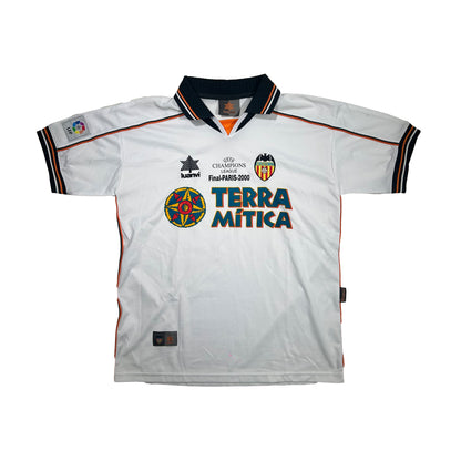 Camiseta de fútbol Luanvi Valencia CF temporada 1999-2000 home kit final de Champions París 2000 - M